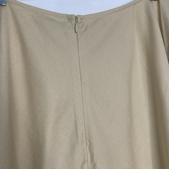 Revolve WeWoreWhat Asymmetrical Linen Blend Ivory Midi Skirt Size 14 New - Picture 4 of 7